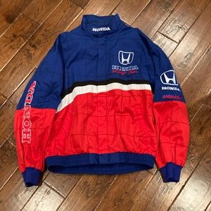 Speedgear Powered By Honda Racing Red White Blue Jacket Size XL USED